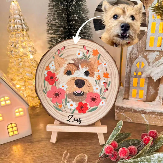 Custom Pet Portrait Wooden Hanging Plaques-Pet Lover Gift