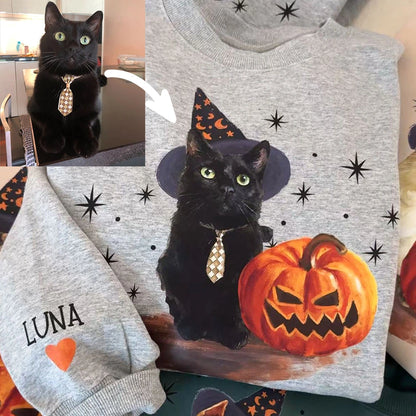 Custom Halloween Pet Portrait Sweatshirt/Hoodie/T-shirt