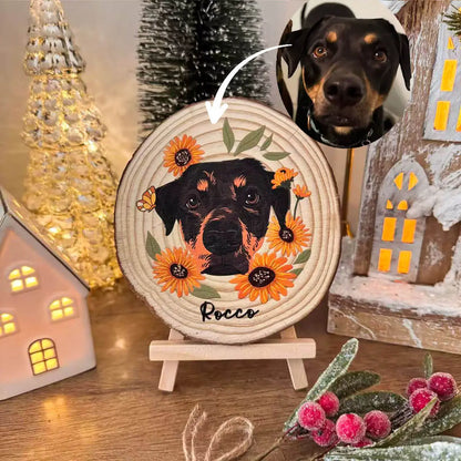 Custom Pet Portrait Wooden Hanging Plaques-Pet Lover Gift